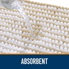 image:imageOLANLY Toilet Rugs UShaped 24x20 Extra Soft Absorbent Chenille Striped Contour Bathroom Rugs for Toilet Dry Quickly Machine Washable NonSlip Bath Mat GreyBeige