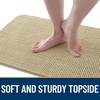 image:imageOLANLY Dog Door Mat for Muddy Paws 32x20 Ultra Absorbent Chenille Mud Doormat NonSlip Washable and Dirt Trapping Indoor Doormat for Entryway QuickDry Front Door Mat for Indoor Dogs BeigeBeige