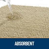 image:imageOLANLY Dog Door Mat for Muddy Paws 32x20 Ultra Absorbent Chenille Mud Doormat NonSlip Washable and Dirt Trapping Indoor Doormat for Entryway QuickDry Front Door Mat for Indoor Dogs BeigeBeige