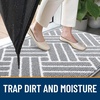 image:imageOLANLY Indoor Door Mat 40x32 Inch Dirt Resistant and Absorbent NonSlip Rubber Backing Floor Mats Easy Clean LowProfile Doormat for Entryway Front Door and Inside Entrance BurgundyLight Grey