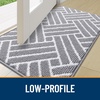 image:imageOLANLY Indoor Door Mat 40x32 Inch Dirt Resistant and Absorbent NonSlip Rubber Backing Floor Mats Easy Clean LowProfile Doormat for Entryway Front Door and Inside Entrance BurgundyLight Grey