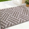 image:imageOLANLY Indoor Door Mat 40x32 Inch Dirt Resistant and Absorbent NonSlip Rubber Backing Floor Mats Easy Clean LowProfile Doormat for Entryway Front Door and Inside Entrance BurgundyKhaki